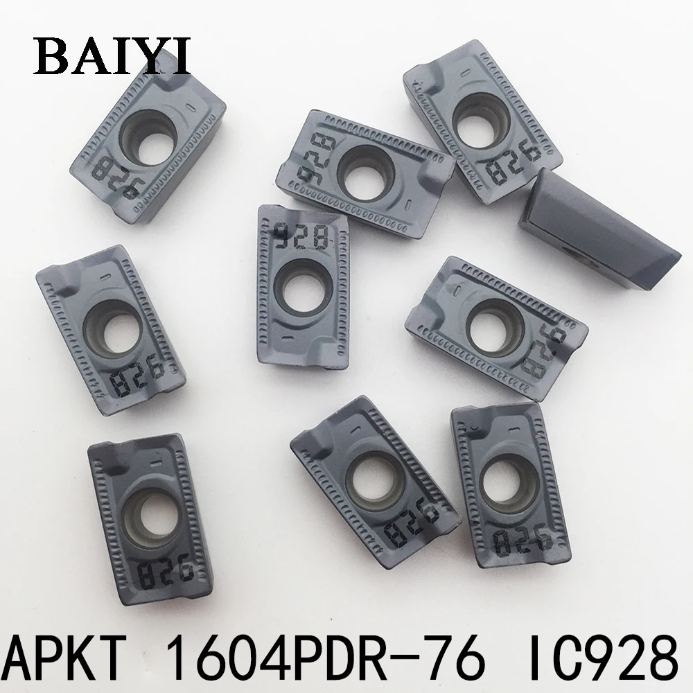 10 шт. APKT1604PDR-76 IC928 твердосплавное лезвие для Iscar APMT1604 PDER для стали и нержавеющей стали