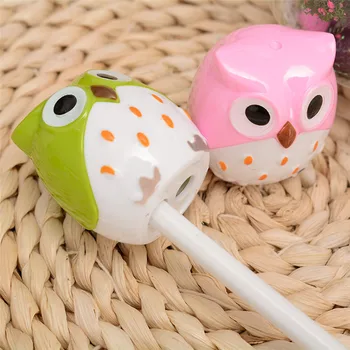 

1 Pcs School Supplies Cute Pencil Sharpener Cartoon Owl Shape Small Manual Pencil Cutter For Students Stationery Gift