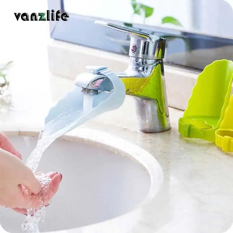 

vanzlife adjustable hand washing device children extension trough, baby hand washing faucet extender