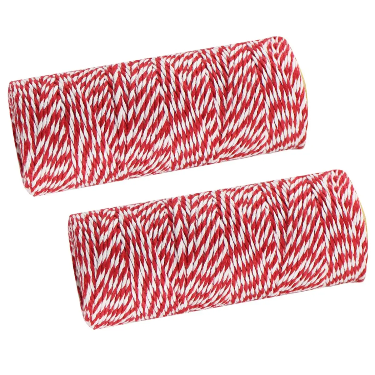 

Wrap Gift Cotton Rope Ribbon Twine Rope Cord String 100M, Red 2 Pack