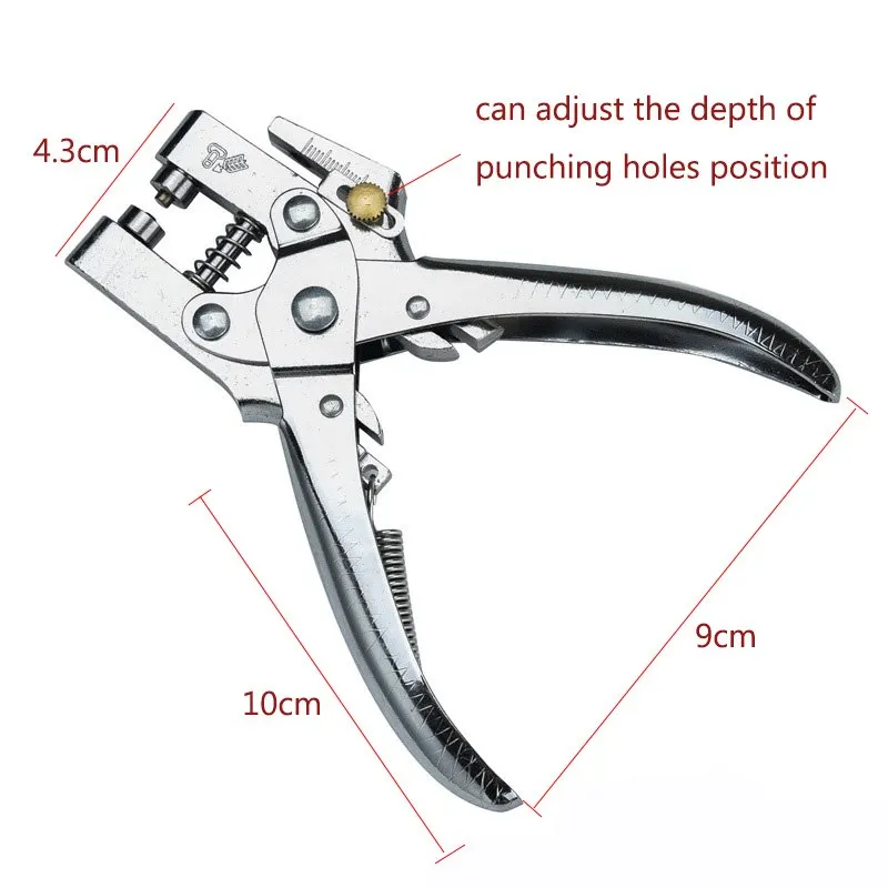 Плоскогубцы для перфоратора с 100 шт. кольцевой защелкой втулкой, сеттер для отверстий, сумки, обувь, кожаные щипцы для ремня, набор инструментов из стали