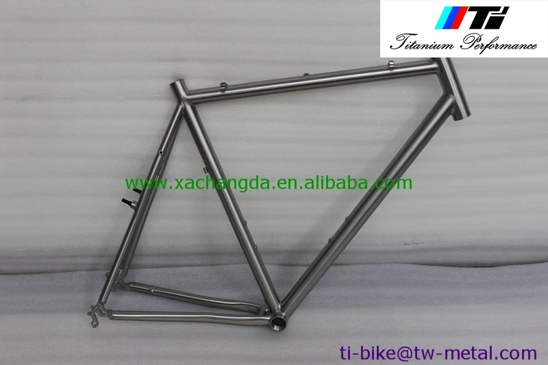 

High quality titanium road bike frame , Ti bicycle frame race with 700C wheel, hot sale titanium road bicycle frame set