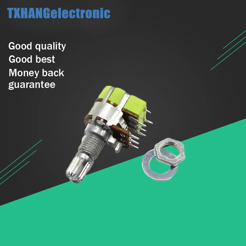 B50K 50K Ohm Dual Linear Taper Volume Control Potentiometer Switchin