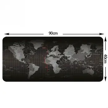 

HHD-GJ World Map Speed Version Computer Gaming Mouse Pad Black Rubber Waterproof surface Gamer Mousepad Muismat for Gamer