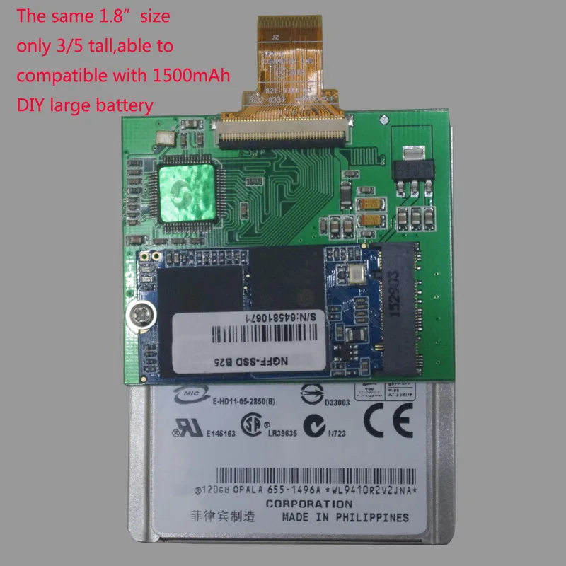 For iPod classic 7th  256GB 1.8