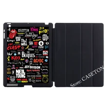 The beatles bob marlei rock bandas smart cover case para apple ipad mini 1 2 3 4 aire pro 9.7