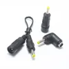Adaptador de conector de alimentación CC macho hembra a 5,5x2,1mm, 4,0x1,7mm, 5,5x2,1 a 4,0x1,7mm, ángulo recto con Cable, 1 Uds. ► Foto 2/6