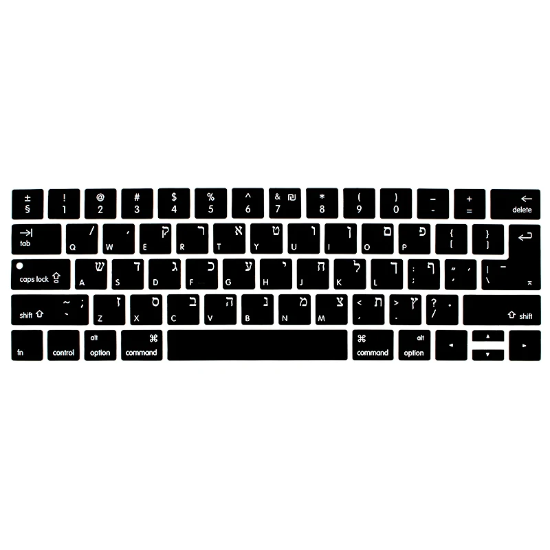Греческий Иврит силиконовые US/EU обычная клавиатура кожного покрова для Macbook Pro retina 1" A1706 15" A1707 сенсорной панелью ID отпустите на