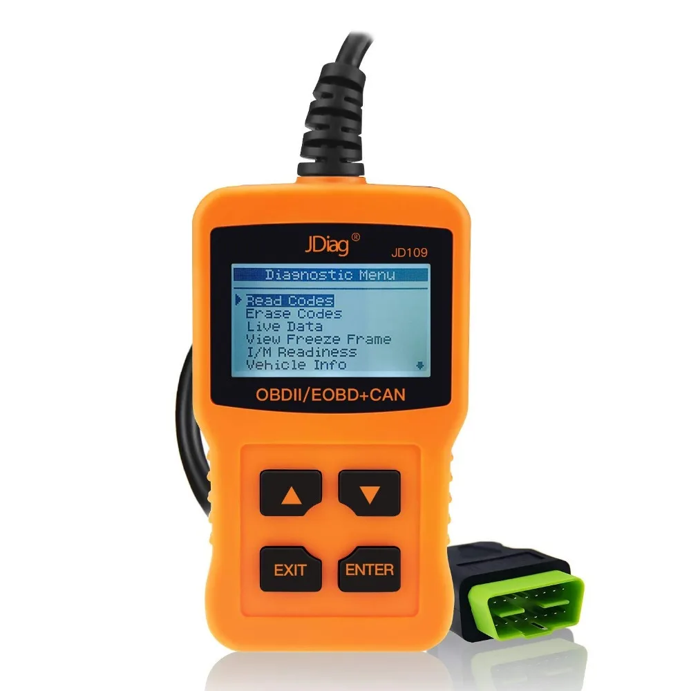 JDiag OBD2 Scanner Car Engine Fault Code Reader CAN Diagnostic Scan Tool JD109 Suitable