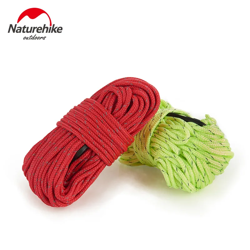 

Naturehike 4Pcs/lot1Pcs*4M Ultralight Awning Tent Rope Reflective At Night Windproof Outdoor Camping Tent Accessories Nylon Rope