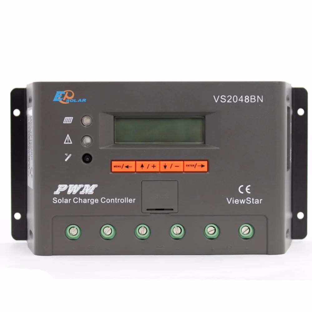EPSOLAR PWM 48V 20A controller for solar battery charging system 24V 48V work MT50 remote meter VS2048BN LCD display 12V 36V
EPSOLAR PWM 48V 20A controller for solar battery charging system 24V 48V work MT50 remote meter VS2048BN LCD display 12V 36V