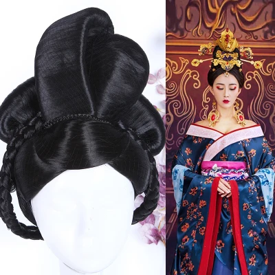 Династия Тан принцесса волосы императрицы парик и аксессуары для волос для tv Plat Gong Xin Ji - Цвет: hair wig