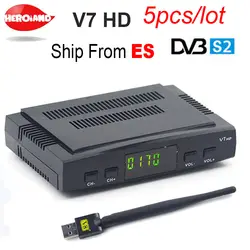 Новый GTmedia v7 обновления цифровой спутниковый ТВ ресивер Полный 1080 P DVB-S2 V7S HD + USB Декодер wi-fi ТВ коробка