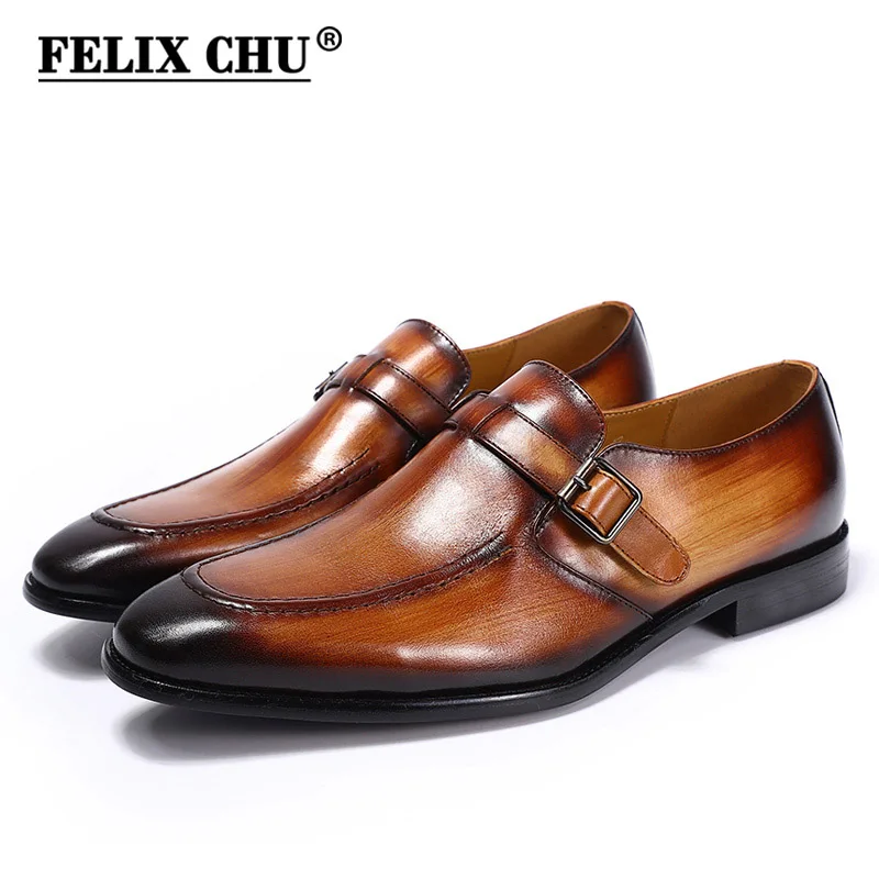 

Italian Designer Luxury Formal Shoes Men Buckle Strap Flats Slip On Loafers Shoes Casual Business Office Party Mens Dress Shoes