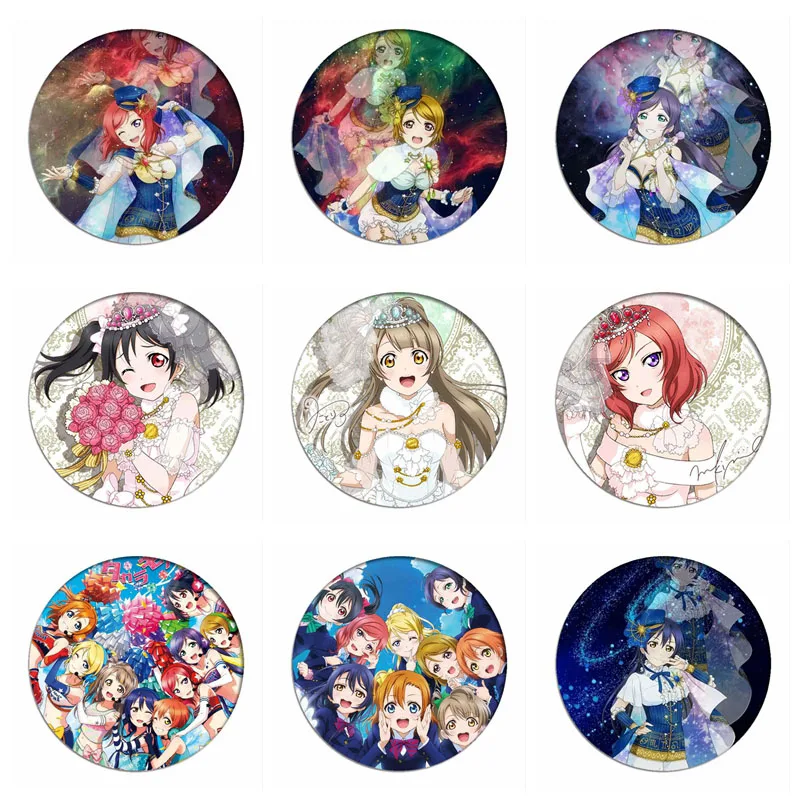 

Love Live Lovelive Kotori Minami Cosplay Badge Nishikino Maki Brooch Yazawa Nico Pins Collection Badges for Backpacks