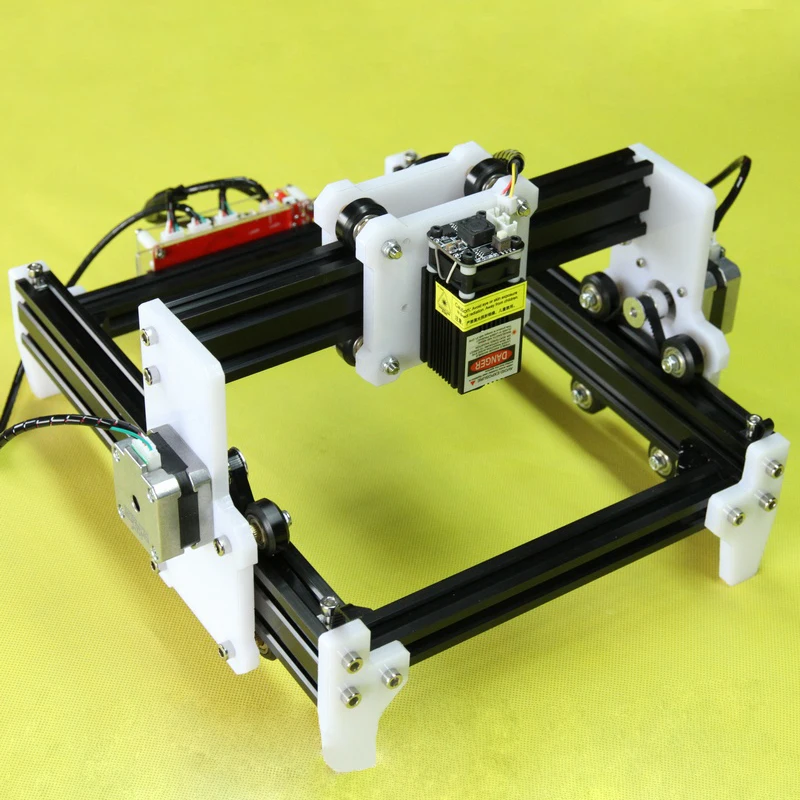 DIY мини лазерный резак гравировальный станок L3 лазерный гравировальный станок 500 МВт/2500 мвт/5500 МВт, 6 Вт маркировка на нержавеющей стали, деревянный путь