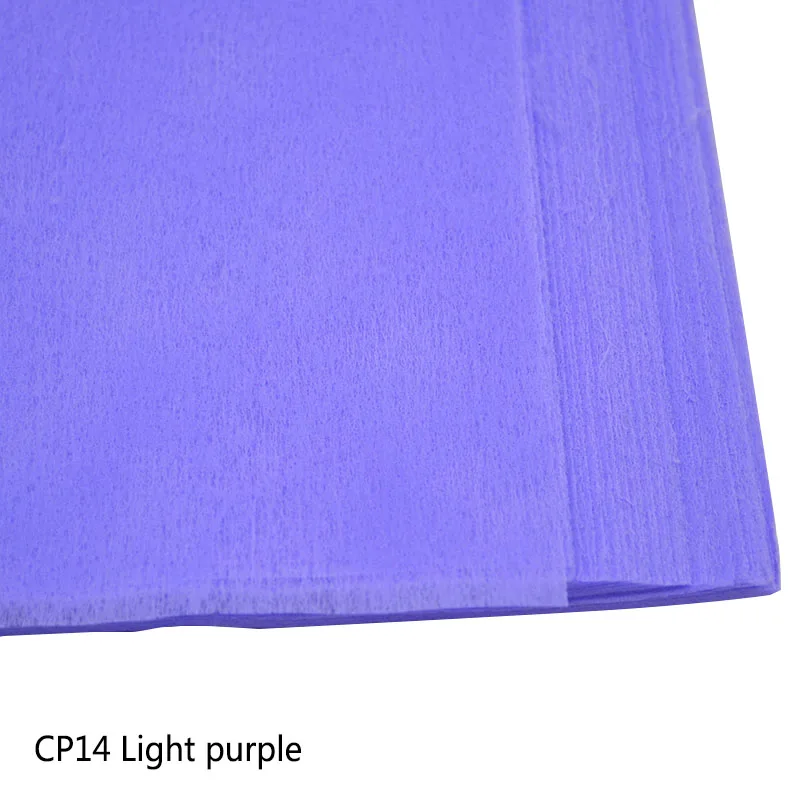 10 шт./лот, многоцветная бумага для упаковки цветов, подарочная упаковка, бумажный рулон, материал для упаковки вина - Цвет: CP14light purple