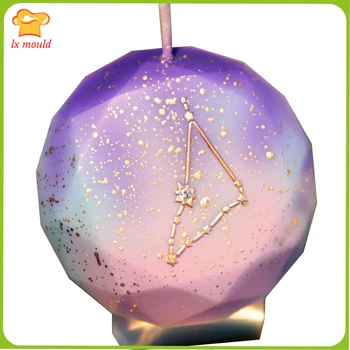 

New 3D Zodiac Soap Candle DIY Chocolate Fondant Diamond Styling Cake Baking Tools