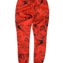 Весенне-осенние мужские брендовые штаны с гамбургером, штаны для хип-хоп танцев, повседневные мужские штаны для бега с розами