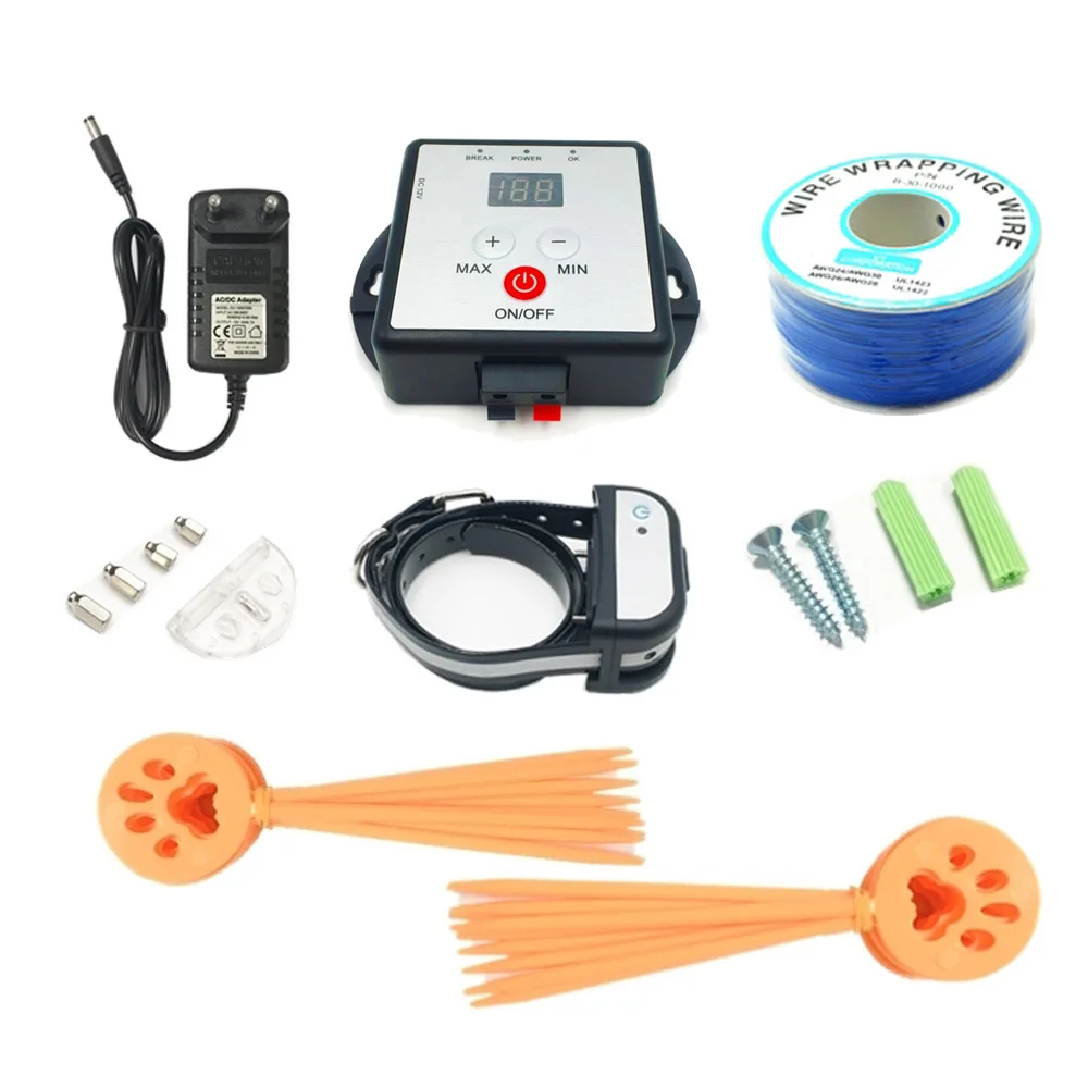 

Electronic Pet dog Fence system 5625 Square Meters Rechargeable Waterproof Training Electric shock Dogs Collar Dog Accessories