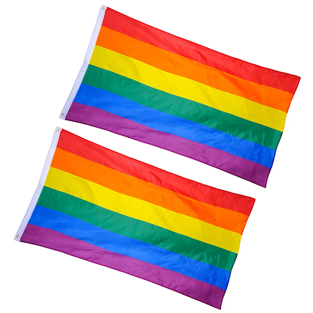 Polyester Rainbow Flag Large LGBT Pride Flag Outdoor Banner(60*90cm