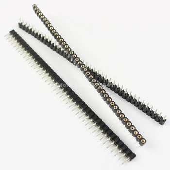 

100 Pcs Per Lot Pitch 2.54mm 40 Pin Tin PCB Panel IC Breakable Round Female Header Strip