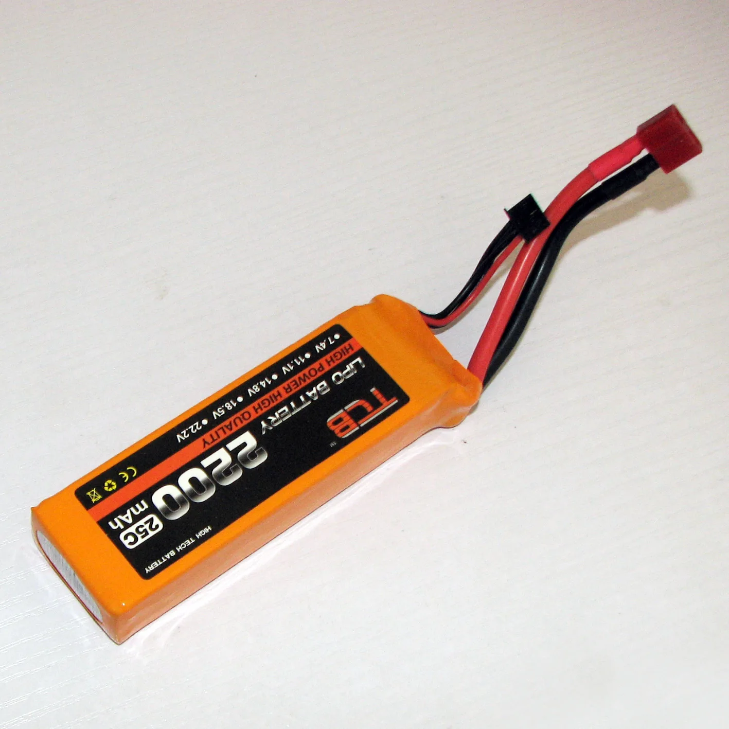 11 1 V/3S 2200mAh 25C LiPo батарея с Т образной вилкой оптовая цена RC модель аксессуары