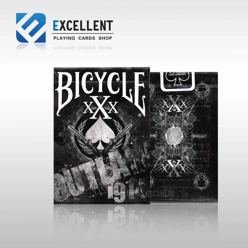 

[out of print] EPCS Bicycle Outlaw xXx of poker rebel single plate Magic DecK Props