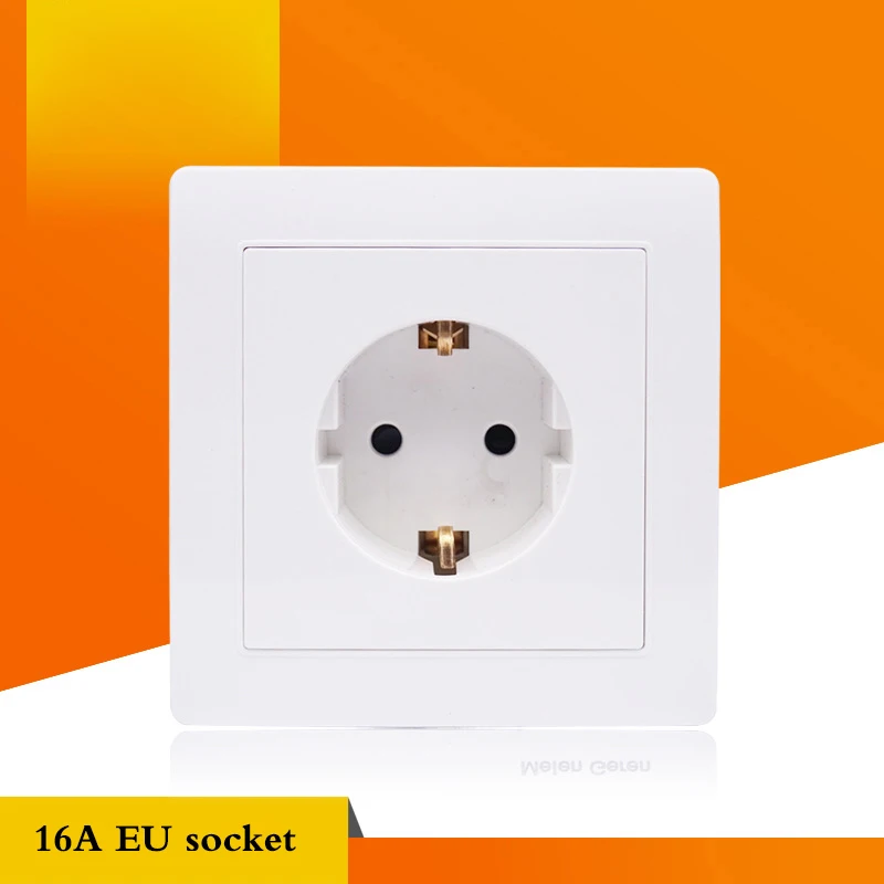 

16A European Standard Wall Power Socket Panel Type 86 Wall Concealed Outlet