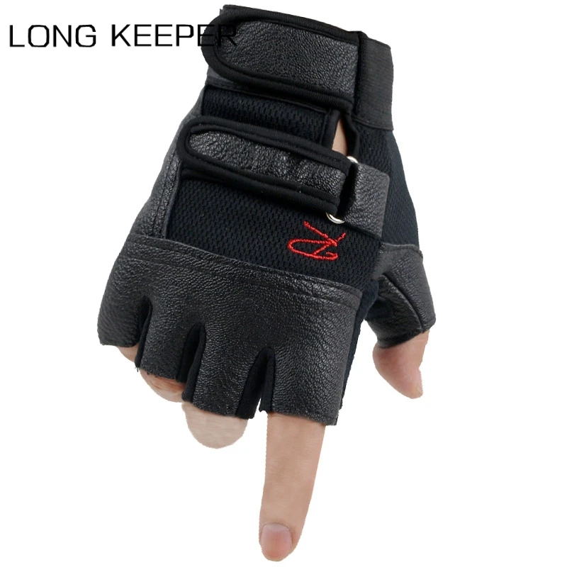 

Men's Tactical Gloves PU Leather Half Finger Mittens Male Outdoor Sports Cycling Wear-resistant Fingerless Guantes Ciclismo