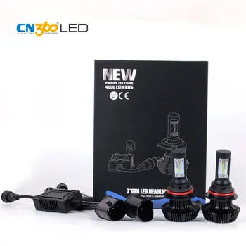 

CN360 2PCS 9004 Led Car Headlight Bulb Adjustable Beam Angle Mini Size 8000Lm Auto Headlamp No Fan Design 12V Hi-Lo Beam