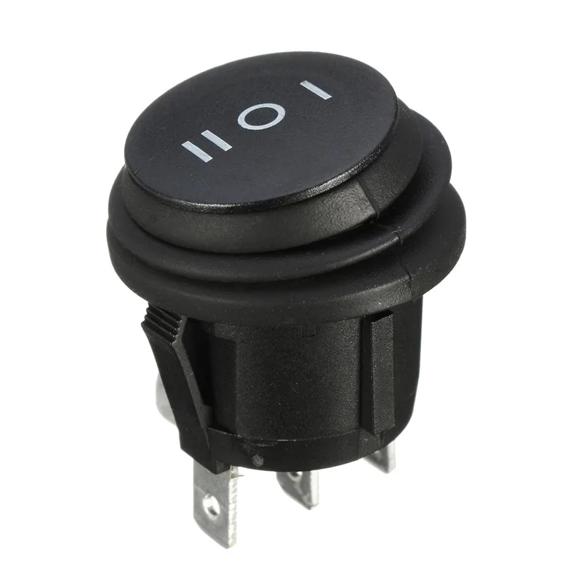 1X ON/OFF/ON 3 позиционный SPDT круглый Кулисный переключатель для лодки 6A/250V 10A/125V