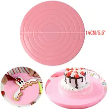 Вращающаяся подставка для торта 14 см/5,5 дюйма, вращающаяся подставка для торта, тарелка для украшения торта, кухонные инструменты, пластиковый поворотный стол