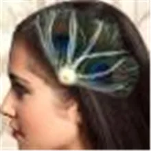 Яркий ослепительный Павлин перо Стразы свадебная прическа клип шпилька для разных случаев#0322 BB