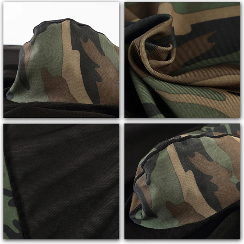 Men Mesh Swimsuit Sexy Fashion See Camouflage Soft Breathable Underwear Transparent Shorts Bodysuits Boxers Wrestling Suits