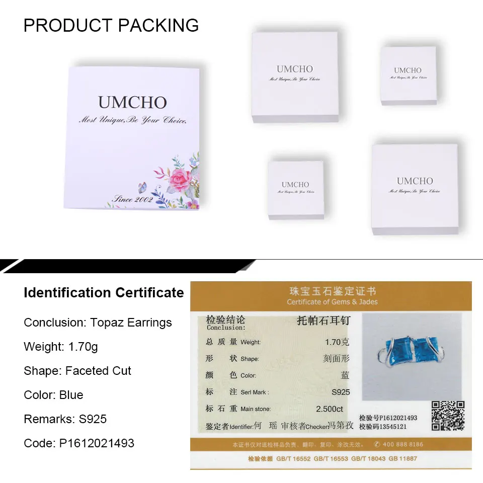 Natural Swiss blute topaz set for women SCG001B-1 (2)