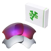 2 пары Mryok поляризованные Сменные линзы для солнцезащитных очков Оукли Flak куртка XLJ солнцезащитные очки Серебро Титан и полночь солнце