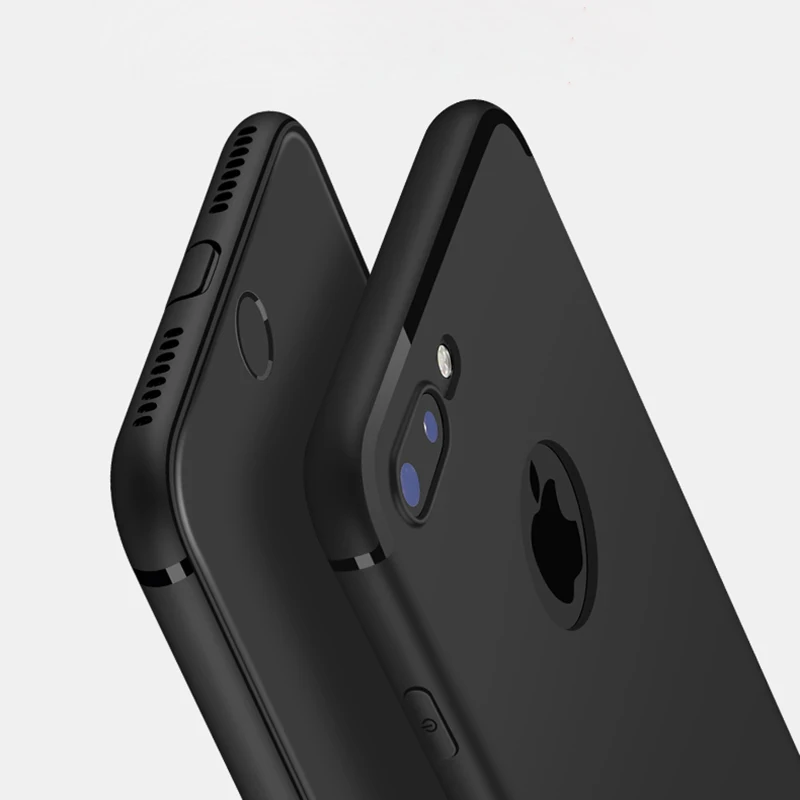 Мода Ультра-тонкий Телефон Case Для iPhone 5s 5 SE 6 6s Плюс 7 плюс Мягкий ТПУ Сплошной Цвет