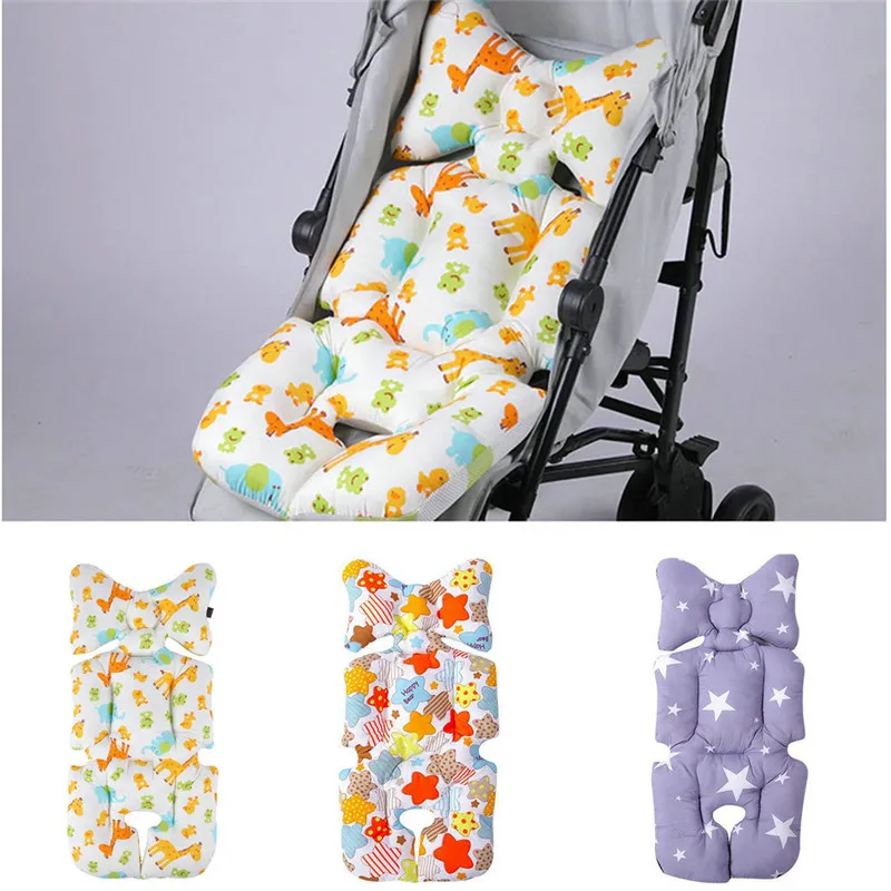 

Breathable Soft Baby Stroller Cotton Cushion Seat Cover Mat Car Pad Pushchair Urine Pad Liner Cartoon Star Mattress Baby Cart