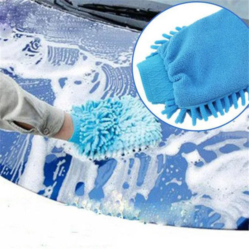 Новая микрофибра автомобиля для окна автомобиля стиральная перчатка мягкая синель садовые перчатки кухня уход за автомобилем щетка ручное полотенце инструмент для чистки