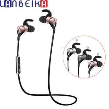 

LANBEIKA Sports Bluetooth Headphone Wireless Bluetooth Earphone With Mic Metal Noise Cancelling Headset For iPhone Android Phone