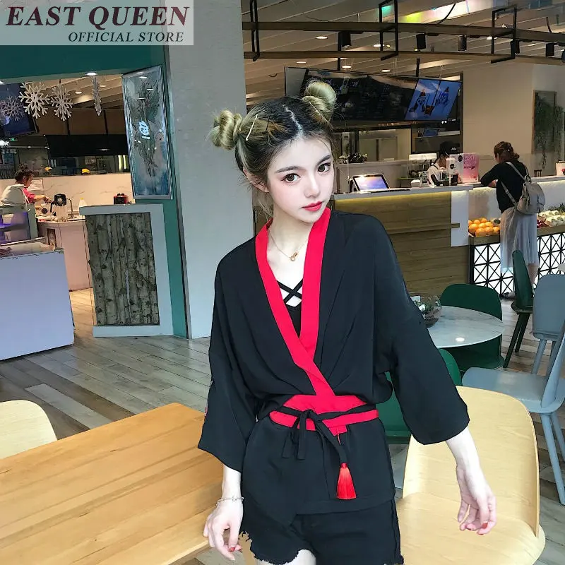 Summer women blouse and tops women long sleeve cardigan kimono cardigan hot sale traditional japanese kimonos FF563 A
