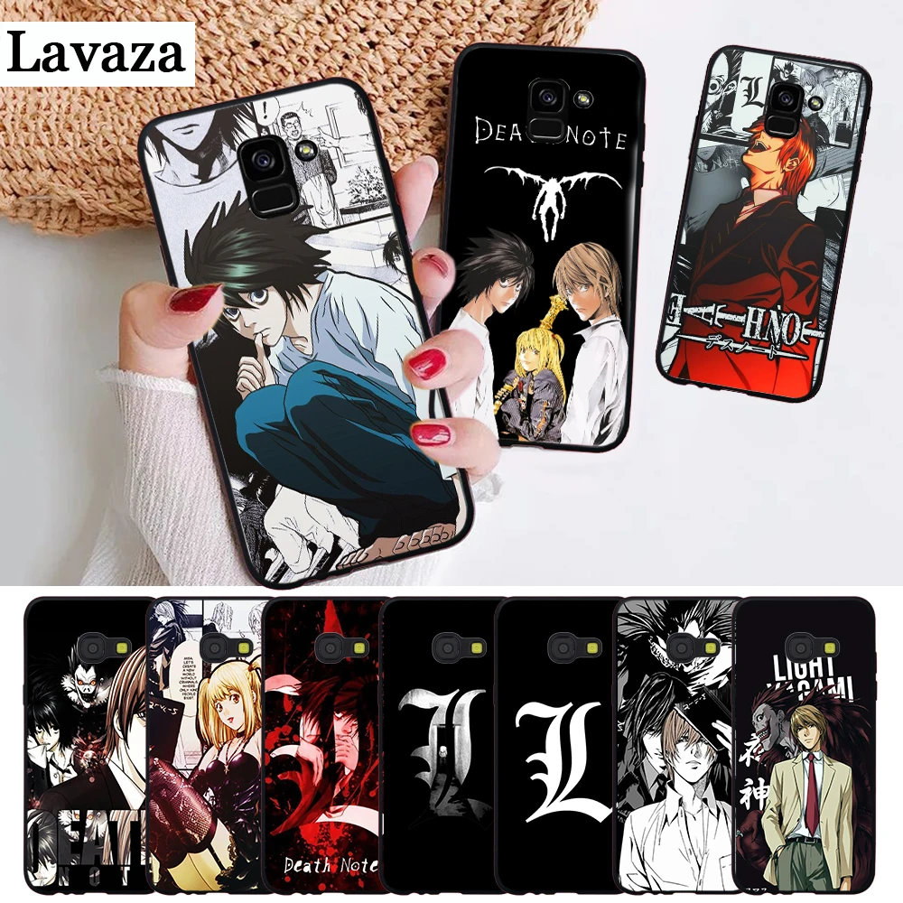 

Lavaza Anime Manga Death Note Design Silicone Case for Samsung A3 A5 2016 2017 A6 Plus 2018 A7 A8 A9 A10 A30 A40 A50 A70 J6