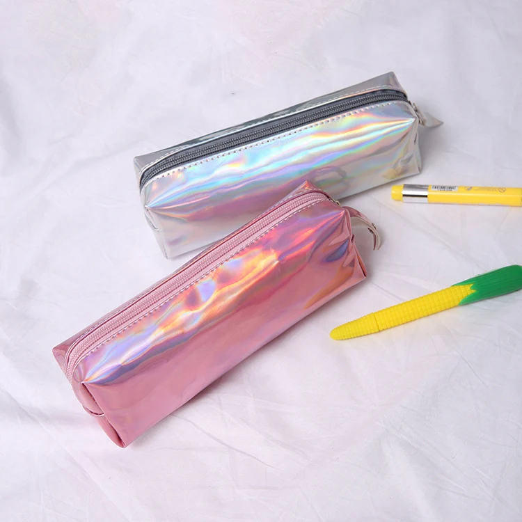 

Novelty Laser Pen Bag Kawaii Pencil Bag Large Capacity Pencilcase Male And Female Portable School Pencil Case School Supplies