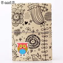 UandU мультфильм Обложка для паспорта для путешествий, pu кожаный держатель для кредитных карт с размером 14*9,6 см, держатель для паспорта-nightowl