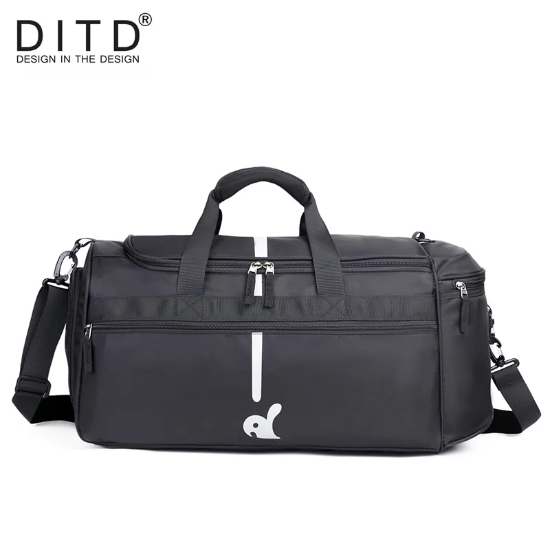 

DITD Large Capacity Multiple Pockets Travel Bag Men's Dry-wet separation Handbag 2019Large Capacity Messenger bag Waterproof bag