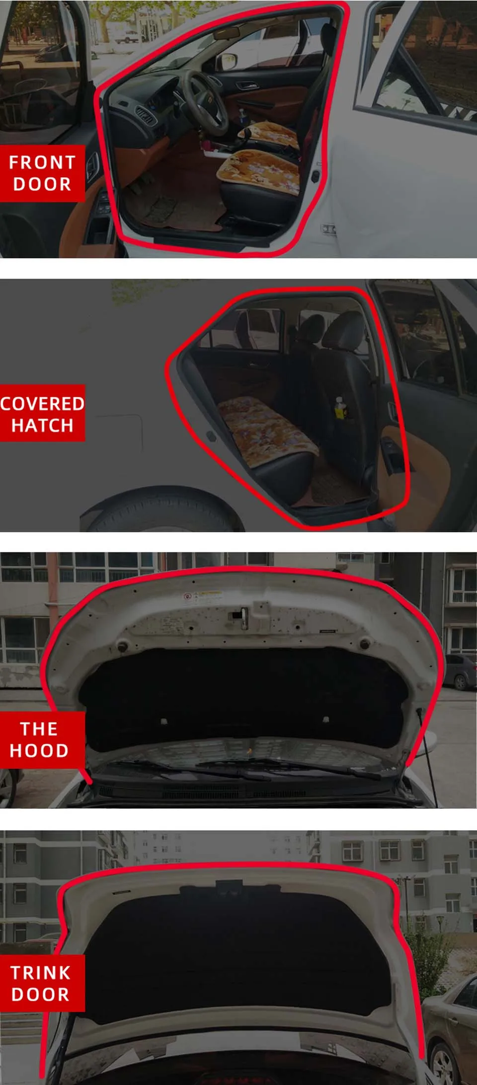 Car Door Seal Strips Sticker  (11)