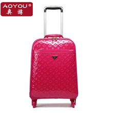 Fashion luggage trolley luggage universal wheels female leather bags travel bag soft box luggage high quality
