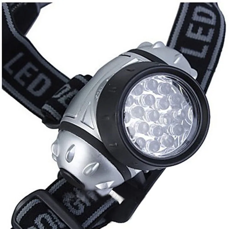  Camping Hiking Biking Lights 19 LED Headlamp Flashlight Head Light Lamp Torch Bicycle Accessories fahrrad licht #35S10 (2)
