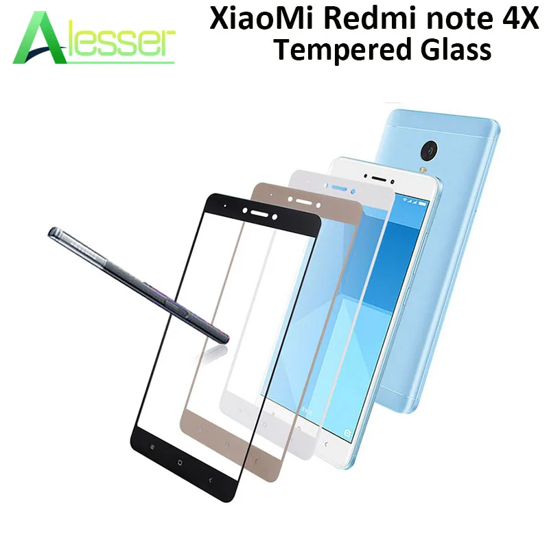 Alesser для XiaoMi Redmi note 4X Защитная пленка экрана из закаленного стекла Сменные